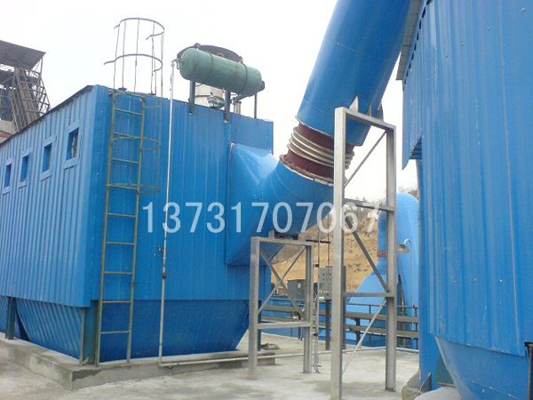 徐州建材廠破碎機PPC96-6氣箱脈衝除塵器安裝完（wán）畢